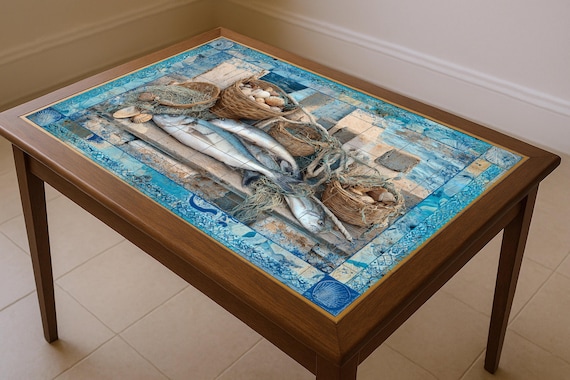 Mural de peces del Egeo — Mural cerámico de Cerámicas La Noria