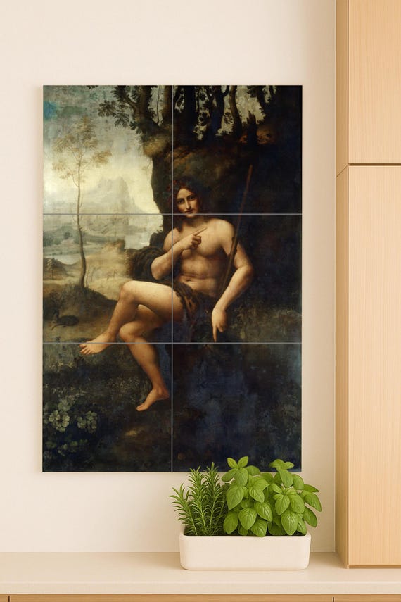 Mural de azulejos de cerámica de Baco — vista 2