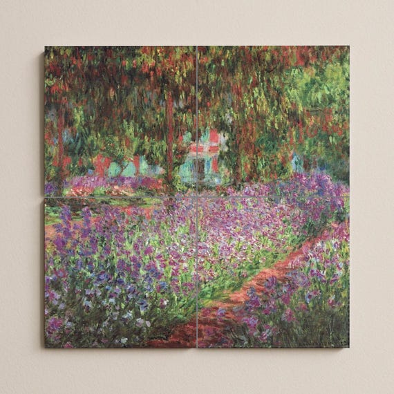 Mural de azulejos de cerámica en el Jardín del Artista de Giverny — vista 2