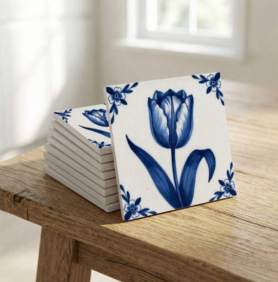 Tulipán en azul de Delft — vista 2