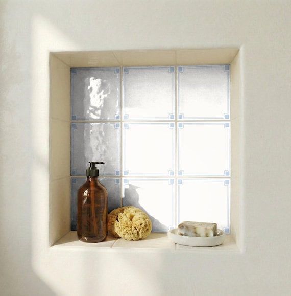 Blanco con azul marco — vista 3