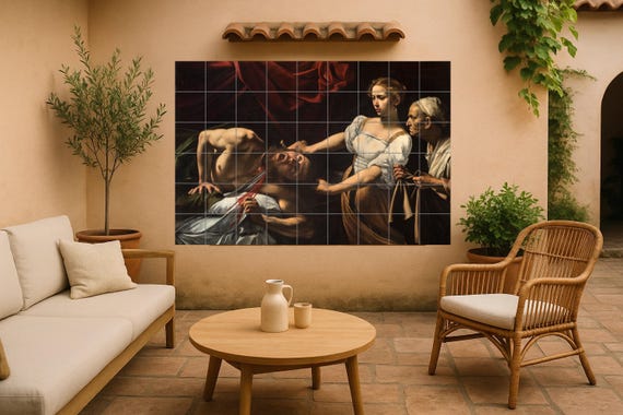 Mural de azulejos de Caravaggio — vista 3