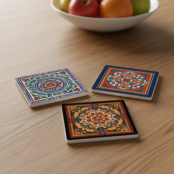 Siciliana con diseño de medallón floral — vista 3