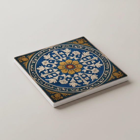 Talavera / Juego de posavasos de arte popular mexicano / Decoración co — vista 3