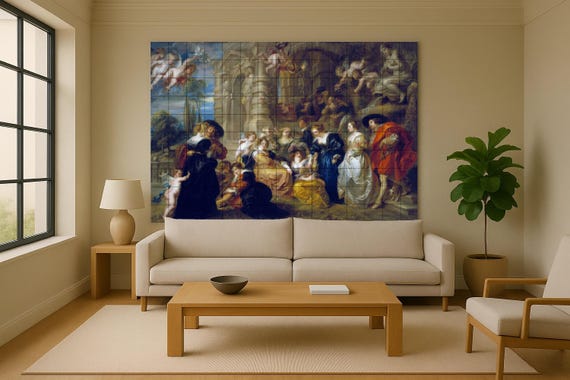 Mural de azulejos de cerámica El Jardín del Amor — vista 3
