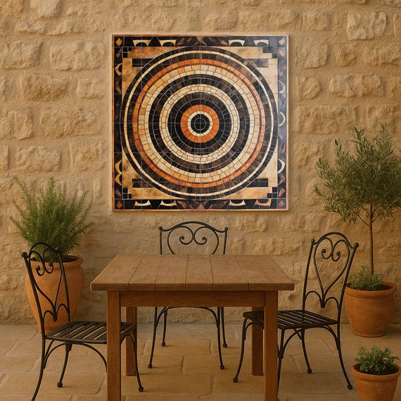 Mural cerámico estilo mosaico — Mural cerámico de Cerámicas La Noria