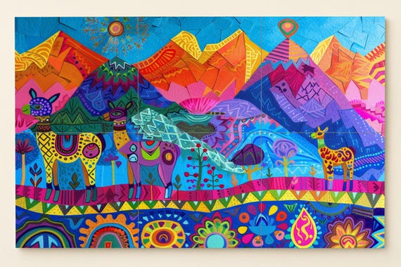 Mural de espíritu andino — vista 3