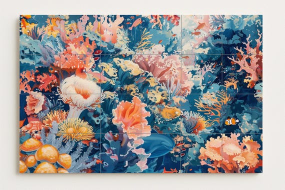 Mural de arrecife de coral — vista 2