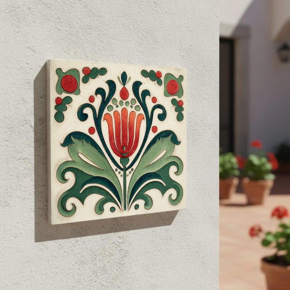 Budapest Hungary — Azulejo decorativo de Cerámicas La Noria