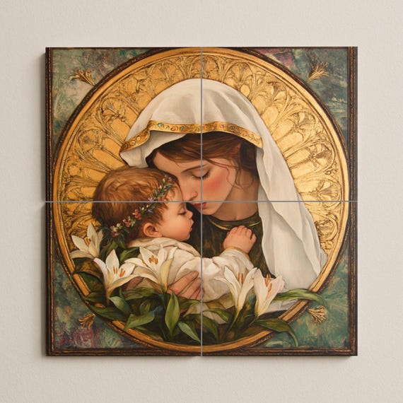 Mural cerámico mariano — vista 3