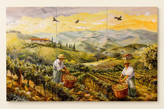 Mural de viñedo — vista 2