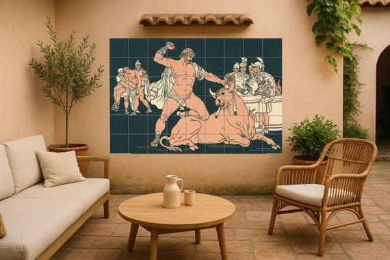Mural de mitos griegos — vista 2