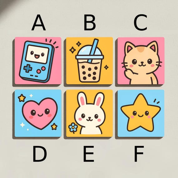 Kawaii / Posavasos con personajes pastel — vista 2