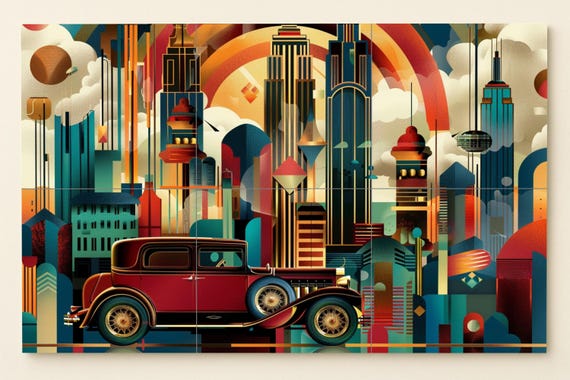 Mural Art Déco de Nueva York — vista 3