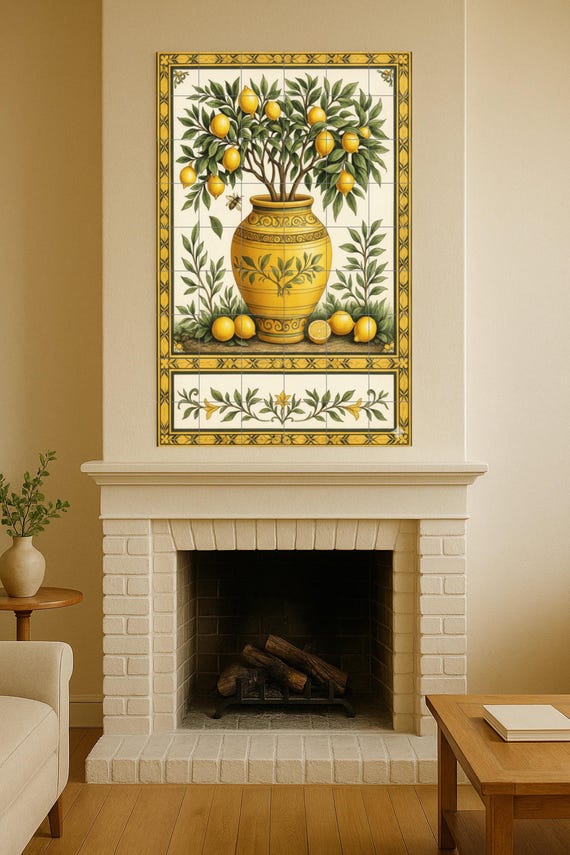 Limonero en jarrón ornamental — vista 2