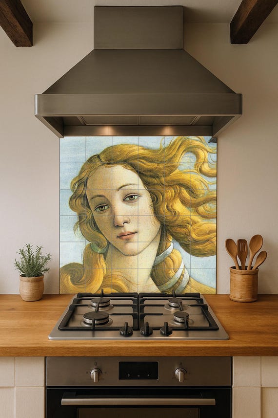 Mural de azulejos cerámicos Venus de Botticelli — vista 4