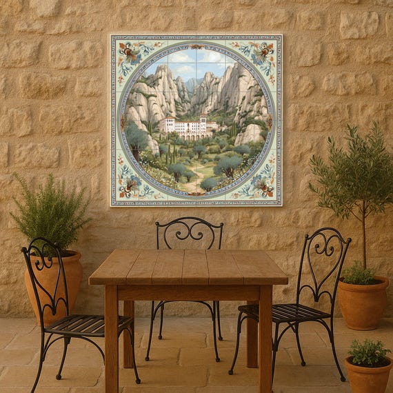Mural de azulejos de Montserrat — vista 2