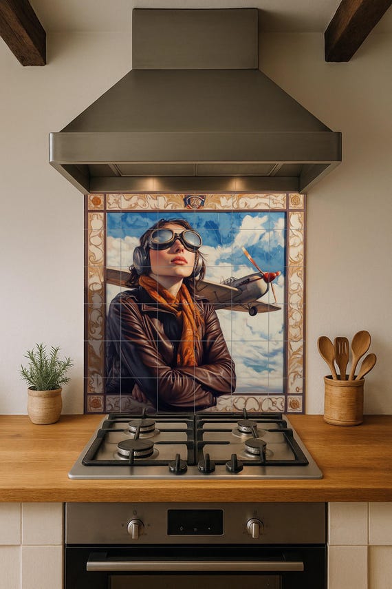 Mural cerámico de aviación — vista 4