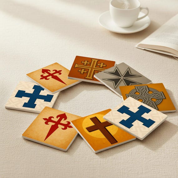 Forma de cruz cristiana / Decoración religiosa histórica — vista 4