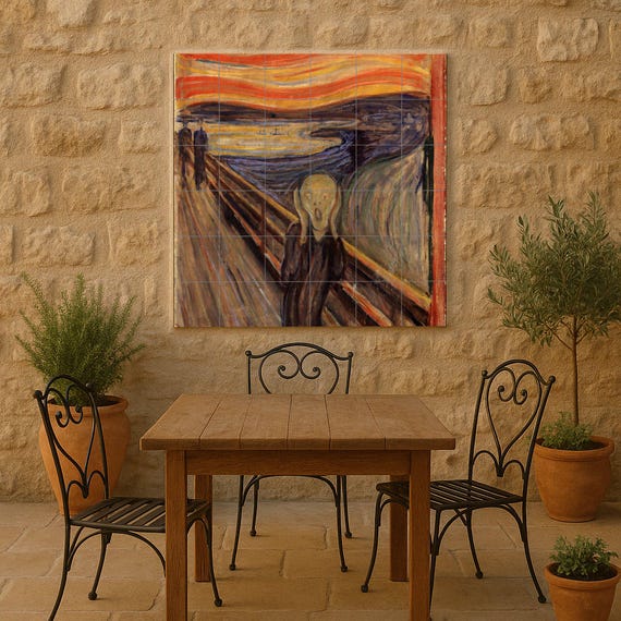 Mural de azulejos "El Grito" de Munch — vista 2