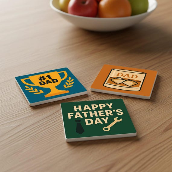 Para papá / Decoración de mesa con parrilla, cerveza e iconos