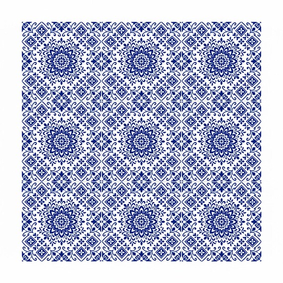 Tangier azul mosaico — vista 2