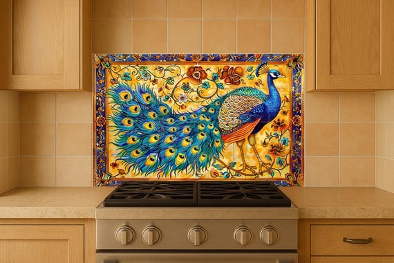 Mural de pavo real sevillano — vista 2
