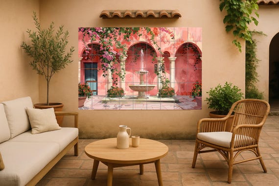 Mural de patio ibérico — vista 2