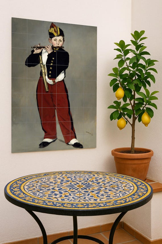 Mural de azulejos de cerámica de Fifer — vista 4