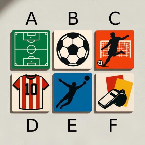 Fútbol / Regalo para fanáticos del fútbol, decoración para el día del — vista 2