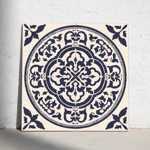 Stockholm azul — Azulejo decorativo de Cerámicas La Noria