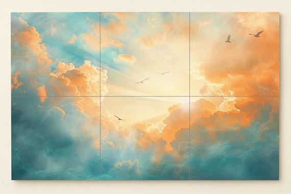 Mural de cielo sagrado — vista 3