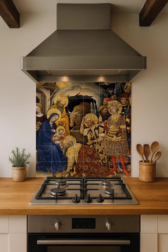 Mural de azulejos de la Adoración de los Magos — vista 4