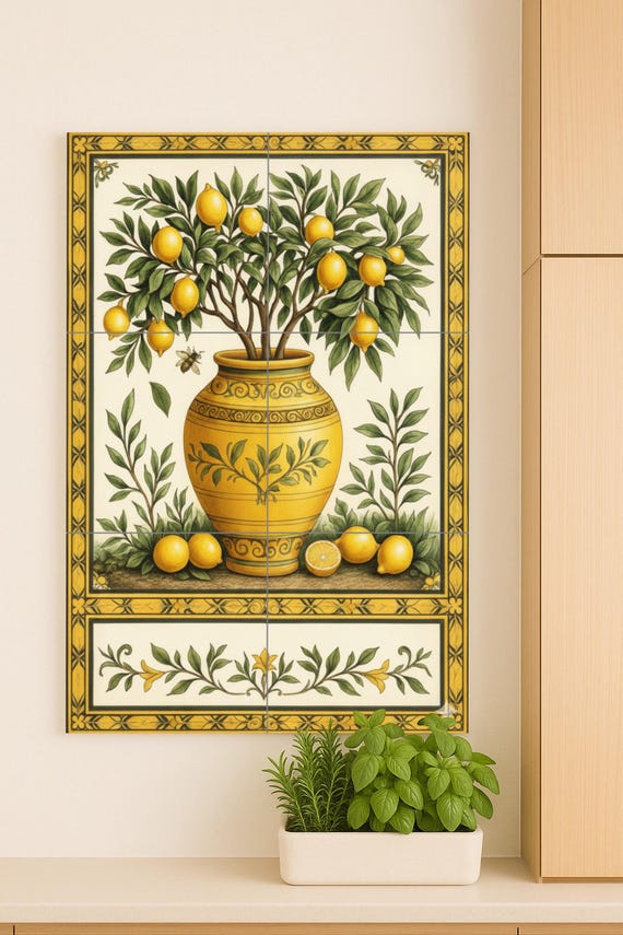 Limonero en jarrón ornamental — vista 4