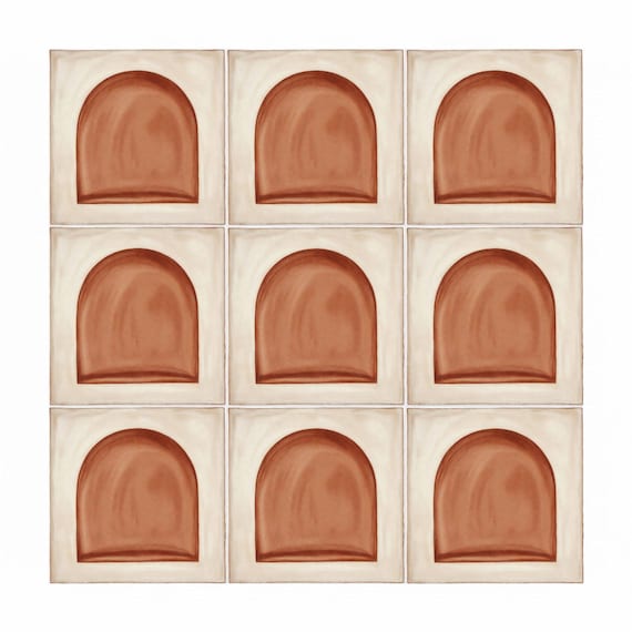 Terracota estilo arco minimalista — vista 3