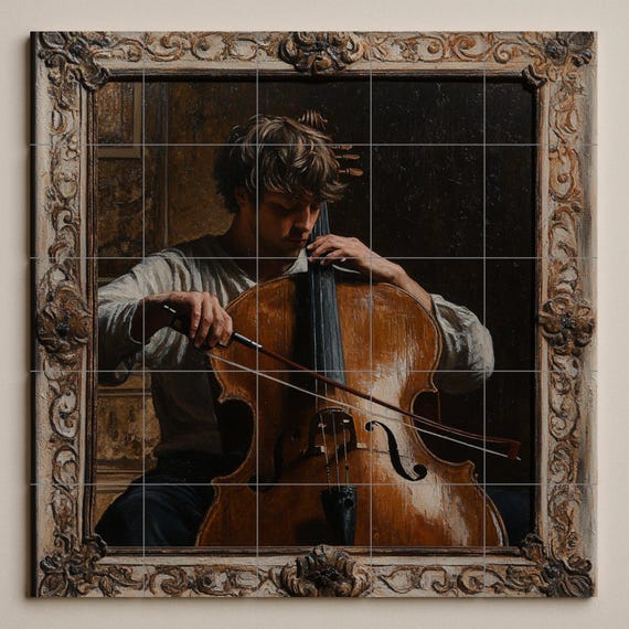 Mural cerámico de música clásica — vista 3