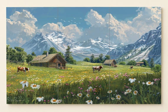 Mural del valle de Zermatt — vista 3