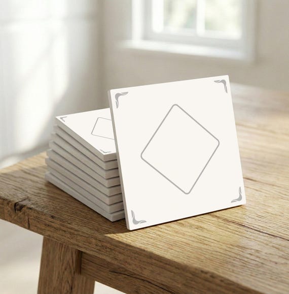 Cadaqués minimalista — Azulejo decorativo de Cerámicas La Noria