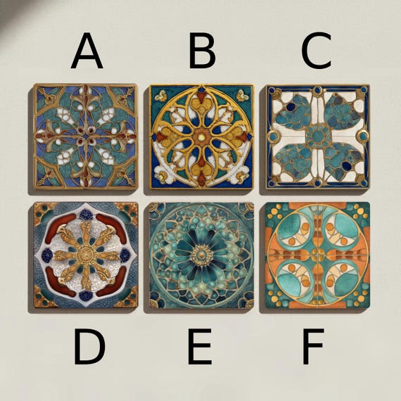 Gaudí Barcelona Ceramic Coaster Set — vista 2