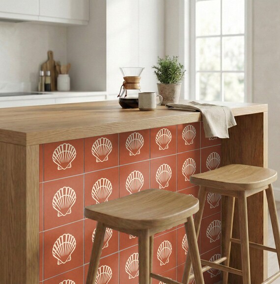 Terracota Scallop concha — vista 2