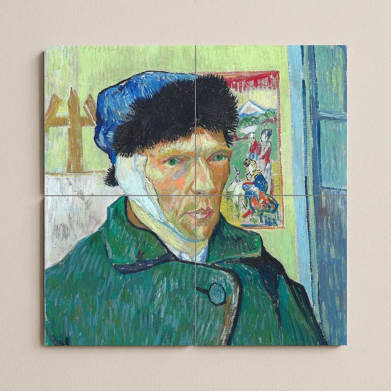 Mural de cerámica "Autorretrato con la oreja vendada" — vista 2