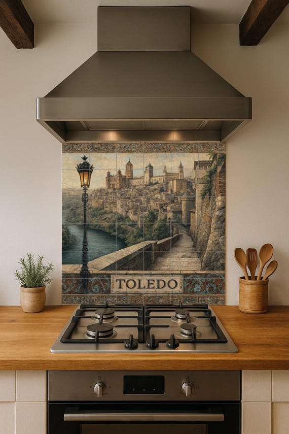 Mural de azulejos de Toledo — Mural cerámico de Cerámicas La Noria