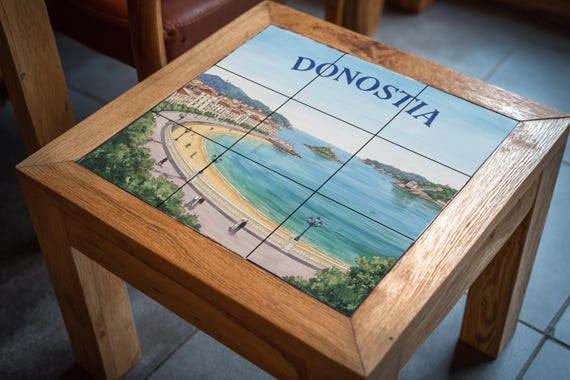 Cuadro decorativo de la bahía de Donostia La Concha
