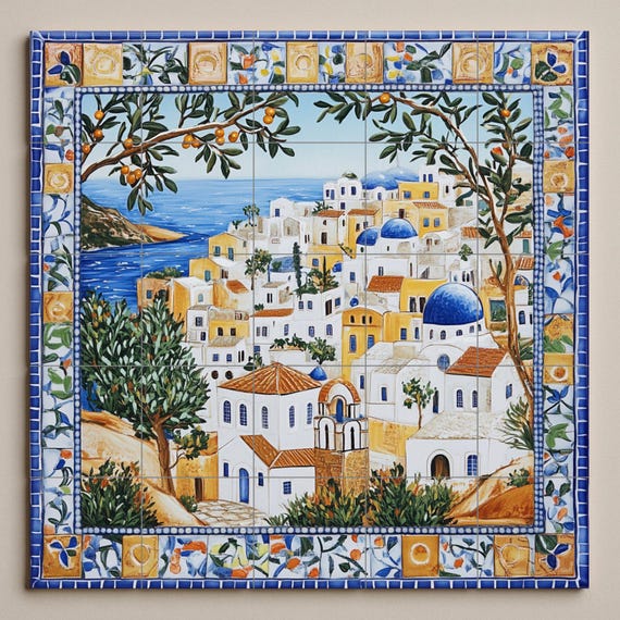 Mural cerámico Symi — vista 3