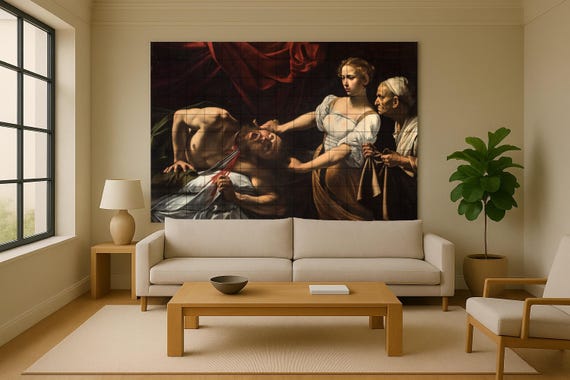 Mural de azulejos de Caravaggio — Mural cerámico de Cerámicas La Noria