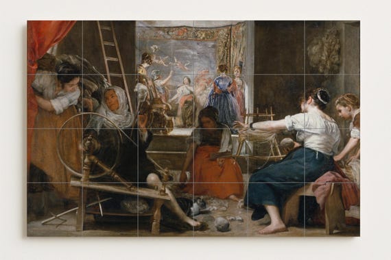 Mural de azulejos de Las Hilanderas Velázquez — vista 4