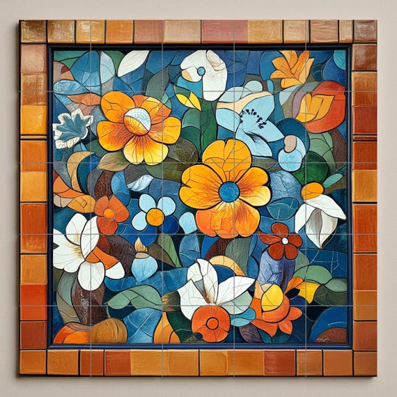 Mural cerámico modernista catalán — vista 3