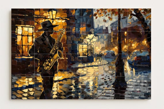 Mural de jazz de Nueva Orleans — vista 2