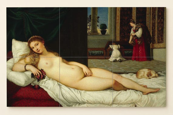 Mural de la Venus de Urbino — vista 3