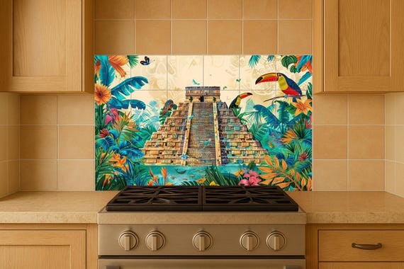 Azulejo mural de Chichén Itzá — vista 3